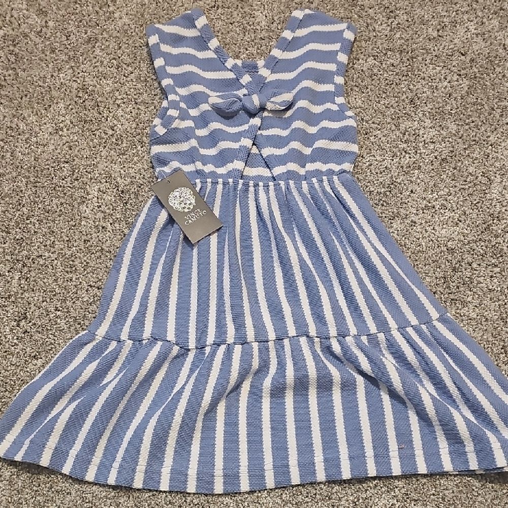 GAP Blue and White Striped Baby Dress - Picture 9 of 16
